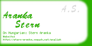 aranka stern business card